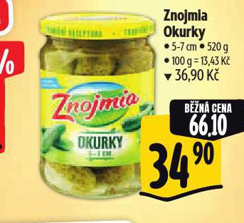 ZNOJMIA OKURKY