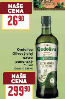 ONDOLIVA OLIVOV OLEJ EXTRA PANENSK