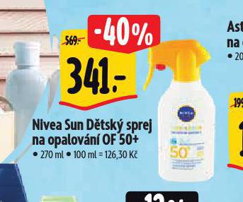 NIVEA SUN DTSK SPREJ NA OPALOVN