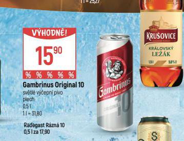 PIVO GAMBRINUS ORIGINL