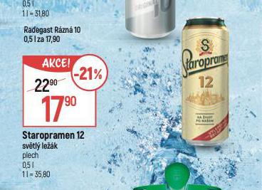 PIVO STAROPRAMEN 12