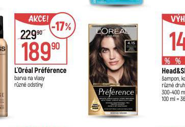 LOREAL PRFRENCE BARVA NA VLASY