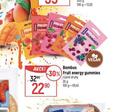 BOMBUS FRUIT ENERGY GUMMIES