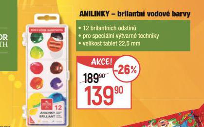 ANILINKY BRILANTN VODOV BARVY