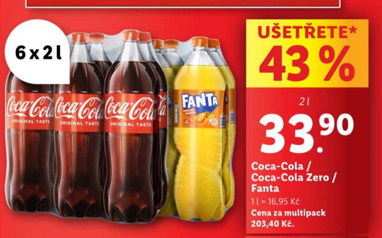 COCA COLA, COCA COLA ZERO, FANTA