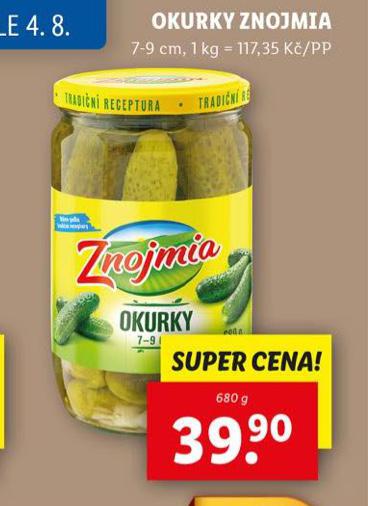 OKURKY ZNOJMIA