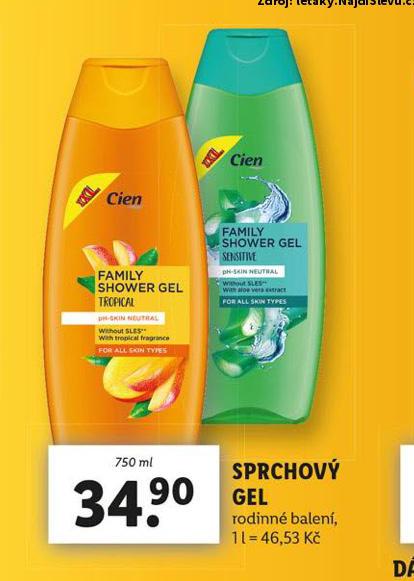 CIEN SPRCHOV GEL