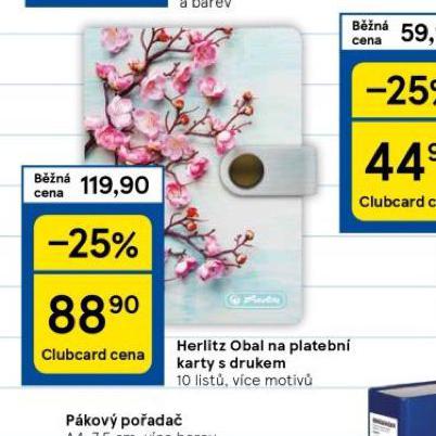 HERLITZ OBAL NA PLATEBN KARTY S DRUKEM