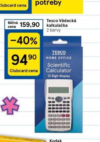 TESCO VDECK KALKULAKA