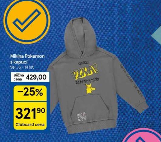 MIKINA POKEMON S KAPUC