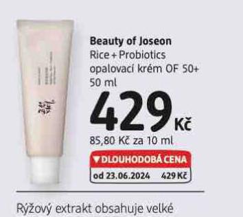 BEAUTY OF JOSEON OPALOVAC KRM OF50+