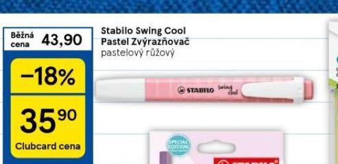 STABILO SWING COOL PASTEL ZVRAZOVA