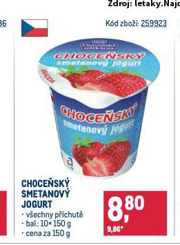 CHOCESK SMETANOV JOGURT