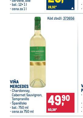 VINA MERCEDES CHARDONNAY