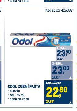 ODOL ZUBN PASTA