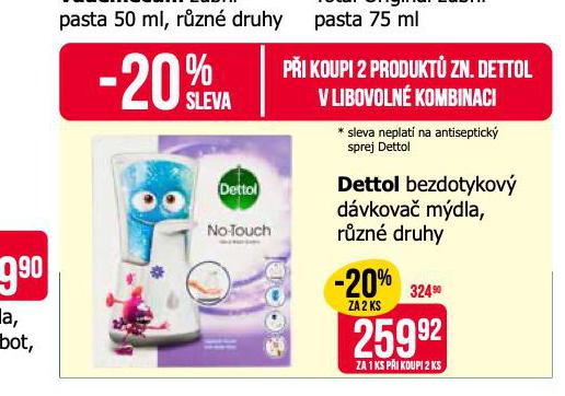 DETTOL BEZDOTYKOV DVKOVA MDLA