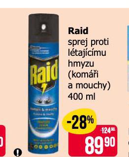 RAID SPREJ PROTI LTAJCMU HMYZU