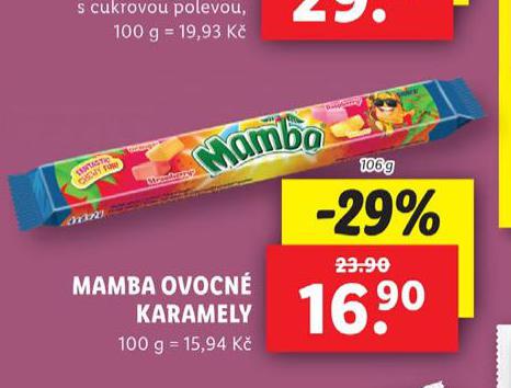 MAMBA OVOCN KARAMELY