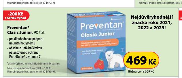 PREVENTAN CLASIC JUNIOR