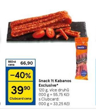 SNACK !T KABANOS EXCLUSIVE