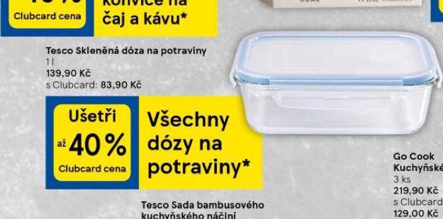 SKLENN DZA NA POTRAVINY