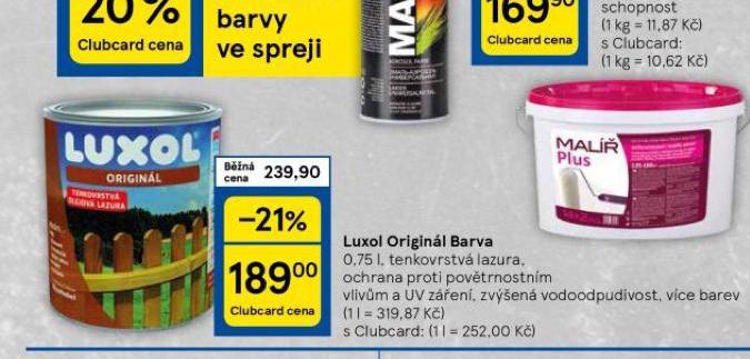 LUXOL ORIGINL BARVA