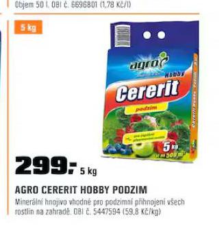 AGRO CERERIT HOBBY PODZIM