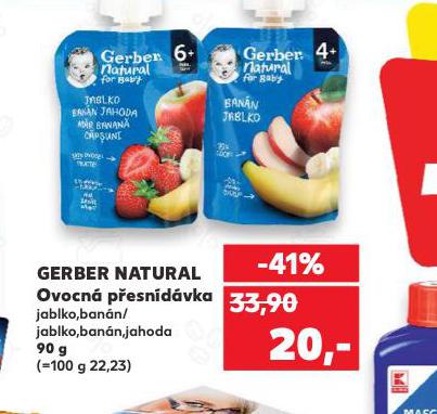 GERBER NATURAL OVOCN PESNDVKA