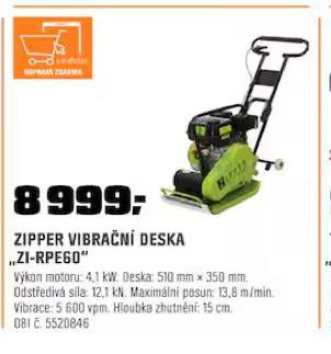 ZIPPER VIBRAN DESKA