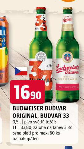 PIVO BUDVAR 33