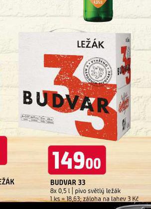 PIVO BUDVAR 33