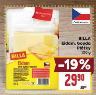 BILLA EIDAM, GOUDA PLTKY