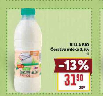 BILLA BIO ERSTV MLKO 3,5%