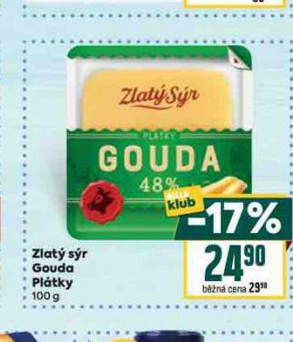 ZLAT SR GOUDA PLTKY