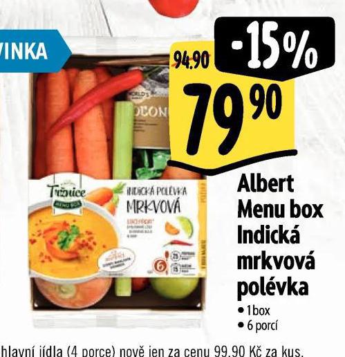 MENU BOX INDICK MRKVOV POLVKA