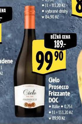 CIELO PROSECCO FRIZZANTE DOC