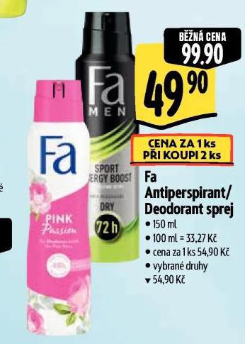 FA DEODORANT