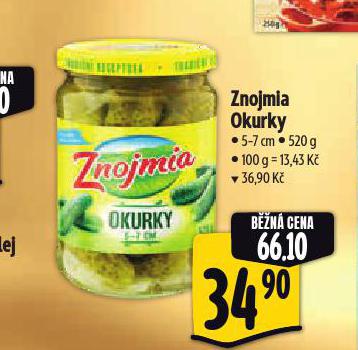 ZNOJMIA OKURKY