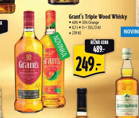 GRANT'S TRIPLE WOOD WHISKY