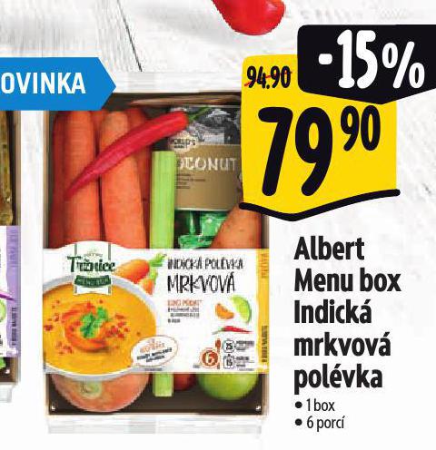 MENU BOX INDICK MRKVOV POLVKA