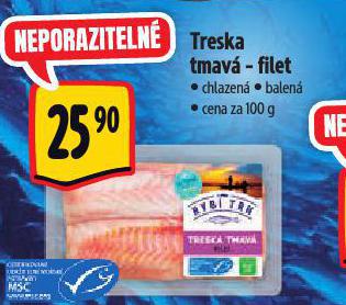 TRESKA TMAV FILET