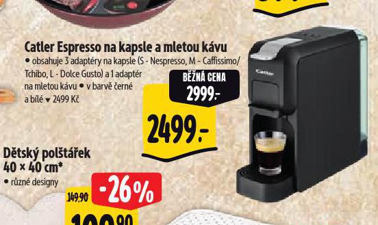 CATLER ESPRESSO NA KAPLE A MLETOU KVU