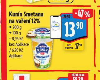 KUNN SMETANA NA VAEN 12%