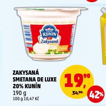 ZAKYSAN SMETANA DE LUXE 20% KUNN