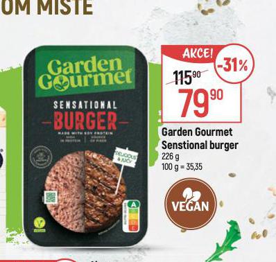 GARDEN GOURMET SENSTIONAL BURGER