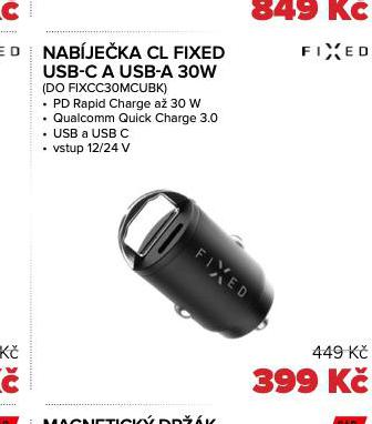 NABJEKA CL FIXED USB-C A USB-A 30 W