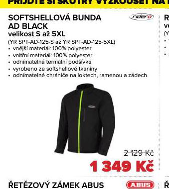 softshellov bunda ad black