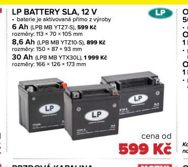 LP BATTERY SLA 12 V 6 Ah