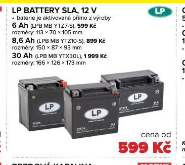 LP BATTERY SLA 12 V 8,6 Ah