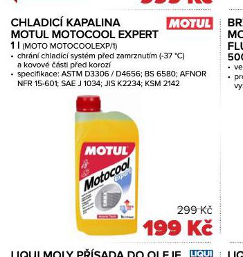 CHLADIC KAPALINA MOTUL MOTOCOOL EXPERT